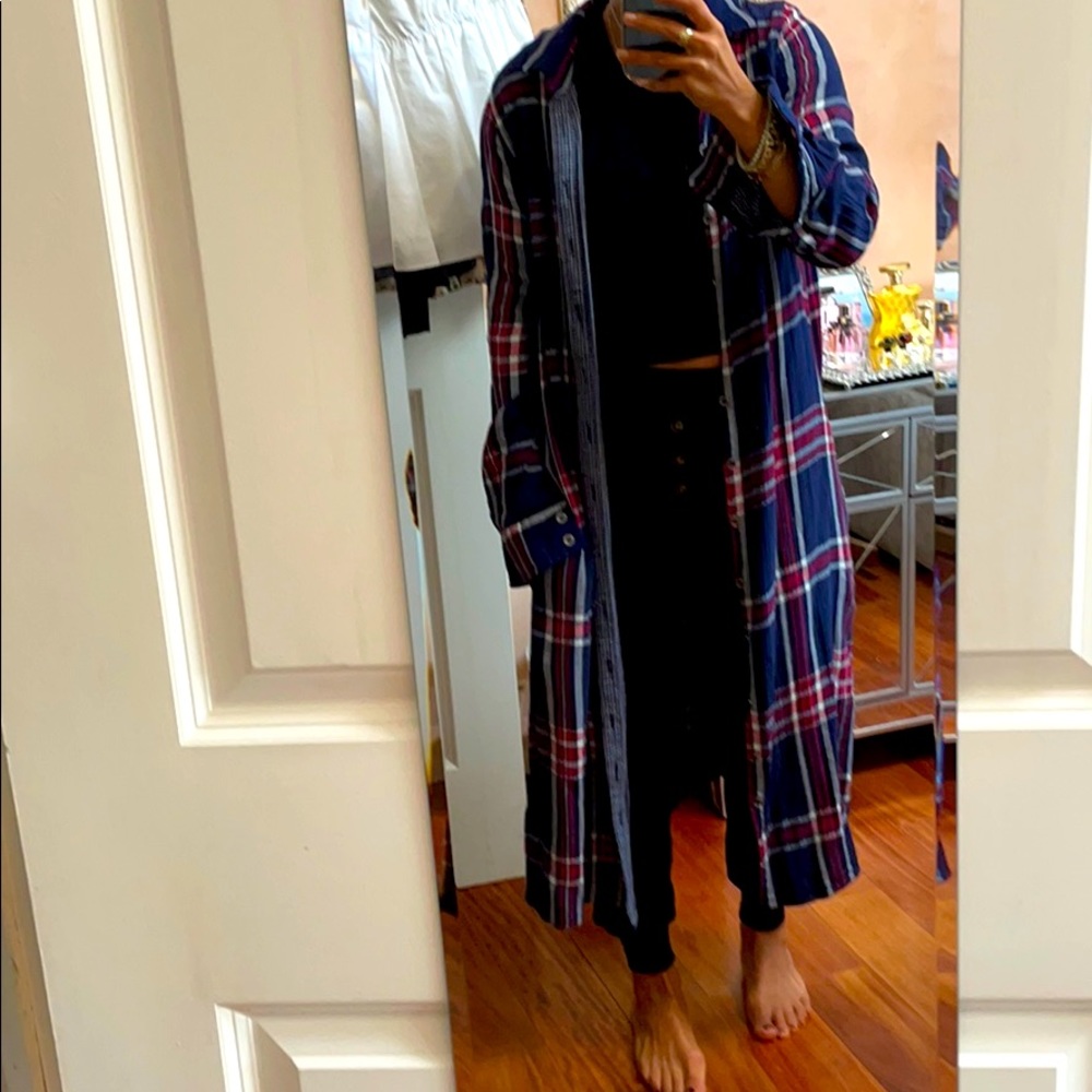 Vintage Havana plaid cardigan size small